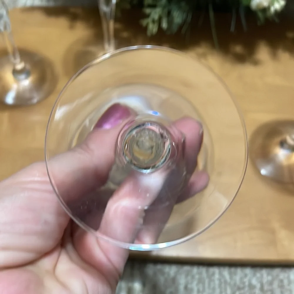 4 Replacements Lenox Expressions Shape Rhythm Wine Glasses - Picture 10 of 12